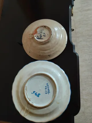 2 Platos Decorativos Porcelana