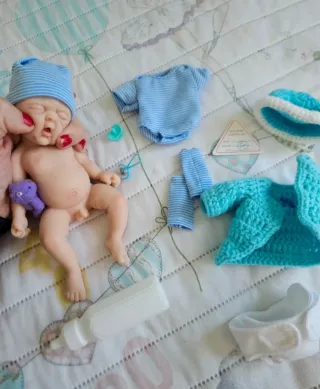 Muñeca Reborn Silicona Bebé Realista