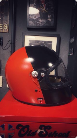 Casco Astone Personalizado Ducati Negro/Rojo