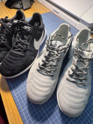 2 Zapatillas Nike Fútbol Hombre Negro/Gris