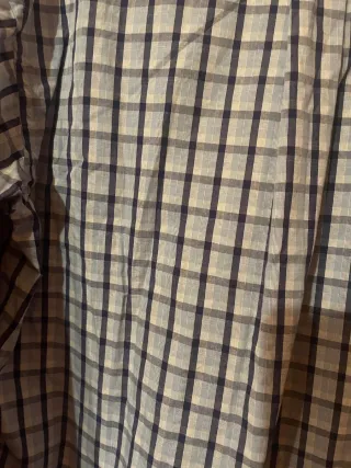 Camisa de cuadros hombre azul y gris