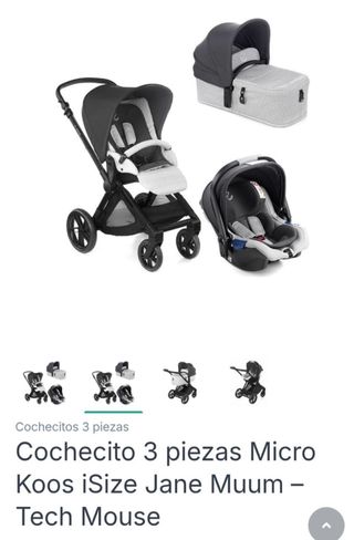 Carro de bebé JANE MUUM 3 piezas