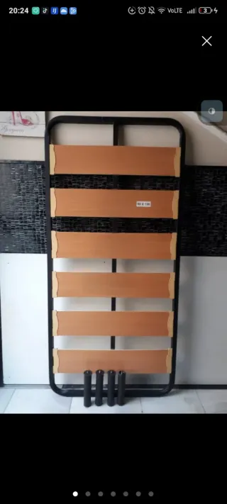 Somier 90cm con patas roscadas