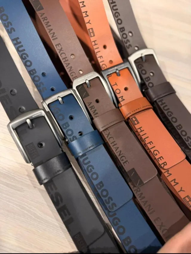 Lote 5 Cinturones Hombre: Armani, Diesel, Hugo Bos