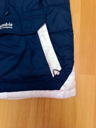 Chaqueta Columbia Anorak Azul y Blanca