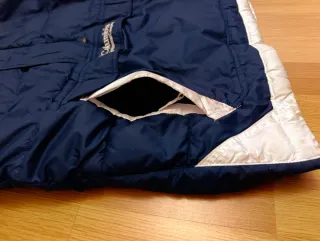 Chaqueta Columbia Anorak Azul y Blanca