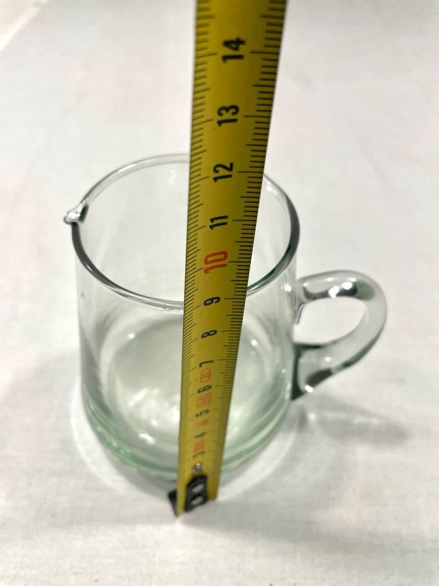 6 Tazas Café + Lechera Vidrio