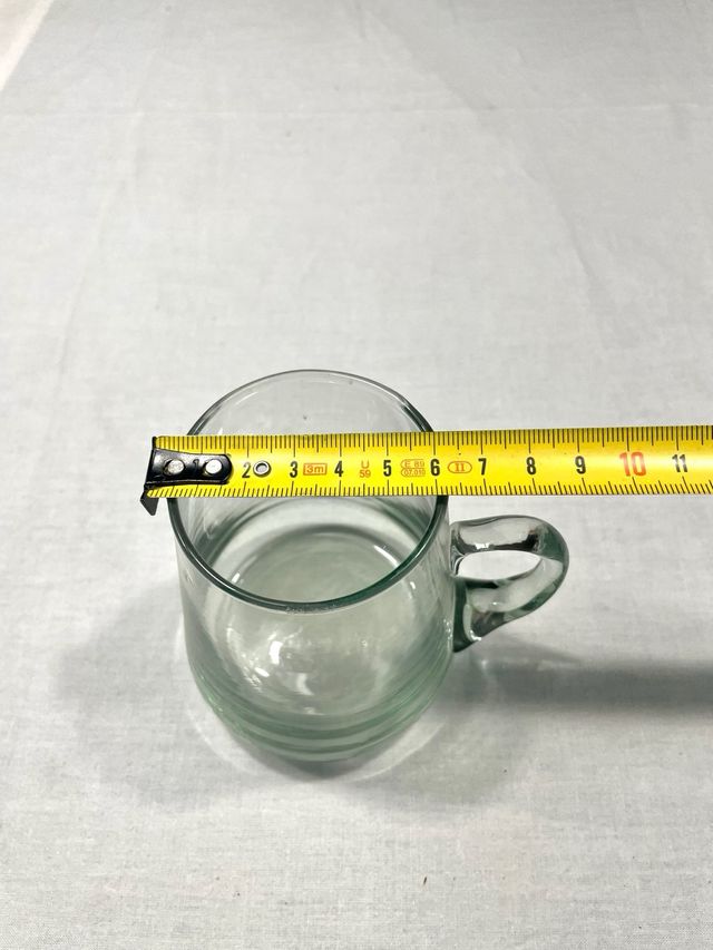 6 Tazas Café + Lechera Vidrio