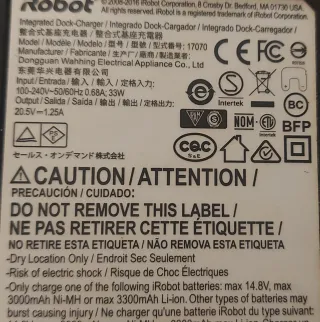 Base de carga Roomba Robot aspirador