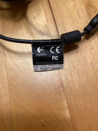 Webcam Logitech USB Negra