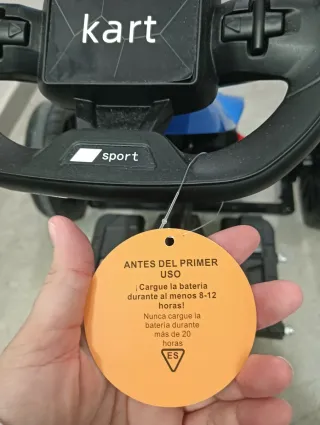 Kart a pedales azul y negro