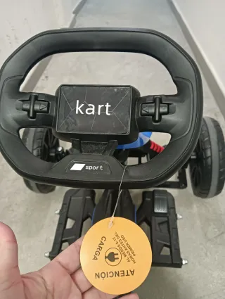 Kart a pedales azul y negro