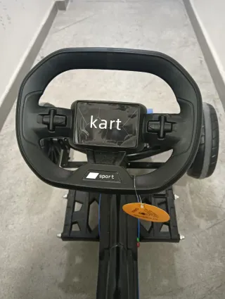 Kart a pedales azul y negro