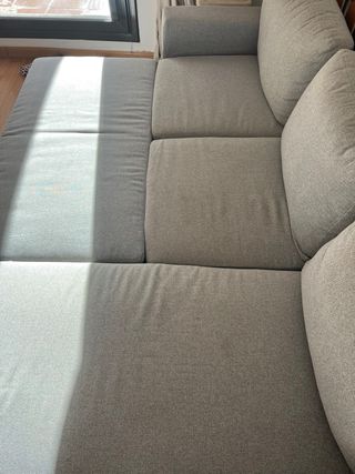 Sofá Chaise Longue Ikea Barslov Gris