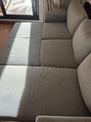 Sofá Chaise Longue Ikea Barslov Gris