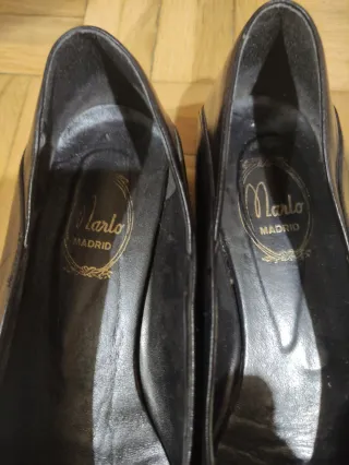 Manoletinas Marlo negras con lazo