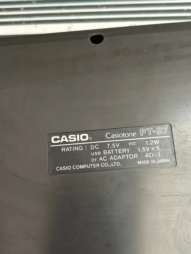 Teclado piano electrónico Casio PT-87