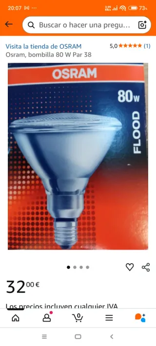 Lote Bombillas PAR 38 E27 Mazda, Philips, Sylvani