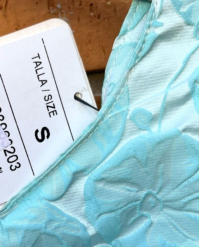 Vestido fiesta azul celeste vintage Nuevo