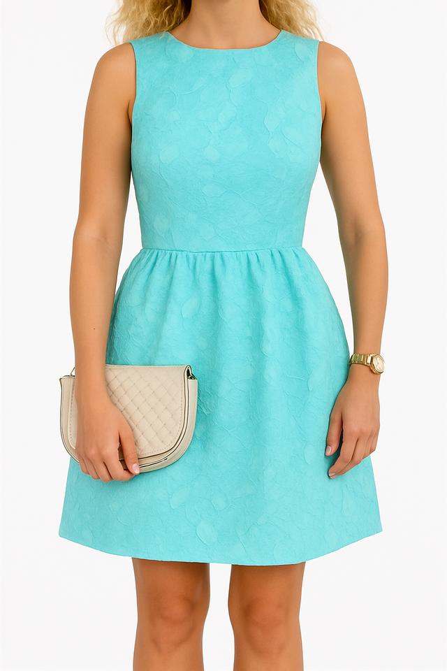 Vestido fiesta azul celeste vintage Nuevo