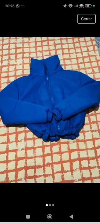 Chaqueta bomber azul