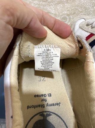 Zapatillas El Ganso Piel Mujer Blancas