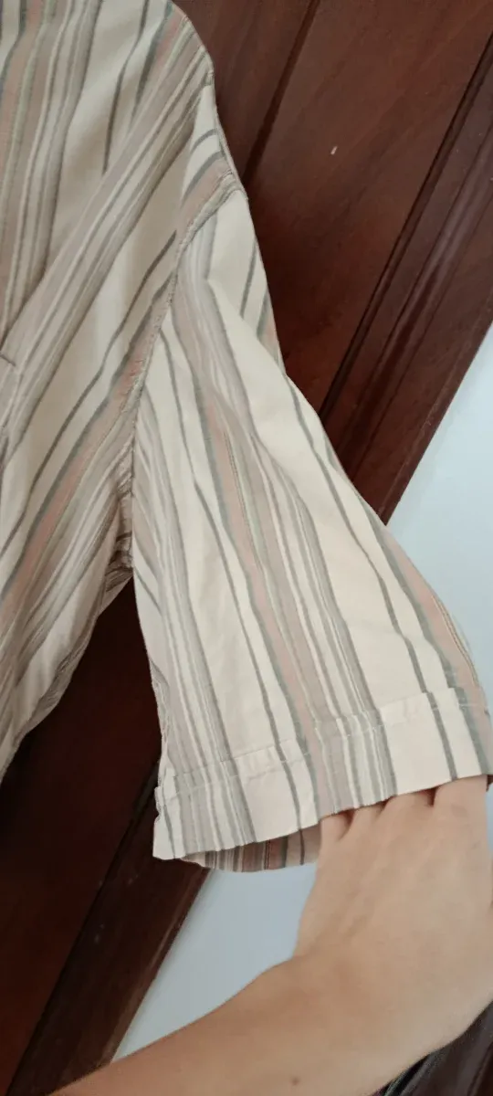 Camisa Marlboro Classics Rayas Beige Multicolor