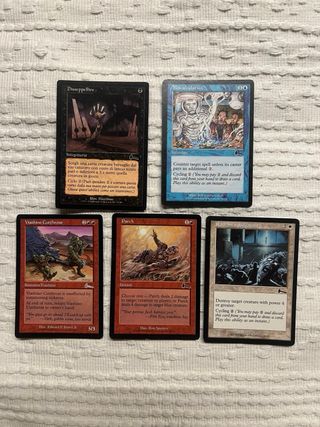 70 carte Magic vintage old Eredità di Urza