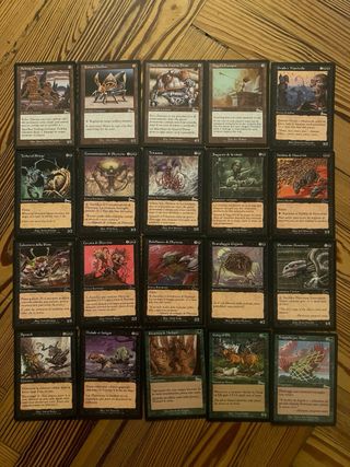 70 carte Magic vintage old Eredità di Urza