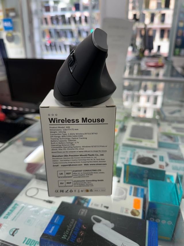 Ratón Inalámbrico Uineer A06 Negro