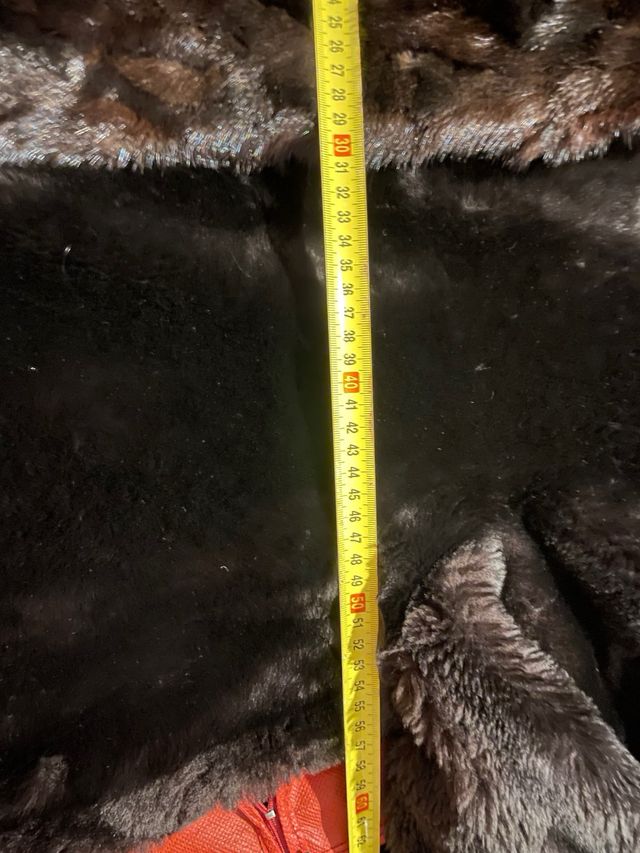 Abrigo piel de mouton negro