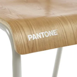 Taburete alto Pantone madera y metal