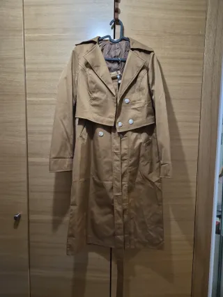 Conjunto blazer y falda marrón