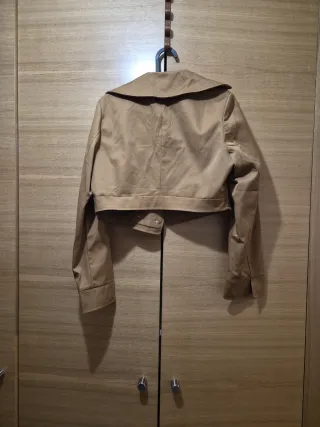 Conjunto blazer y falda marrón