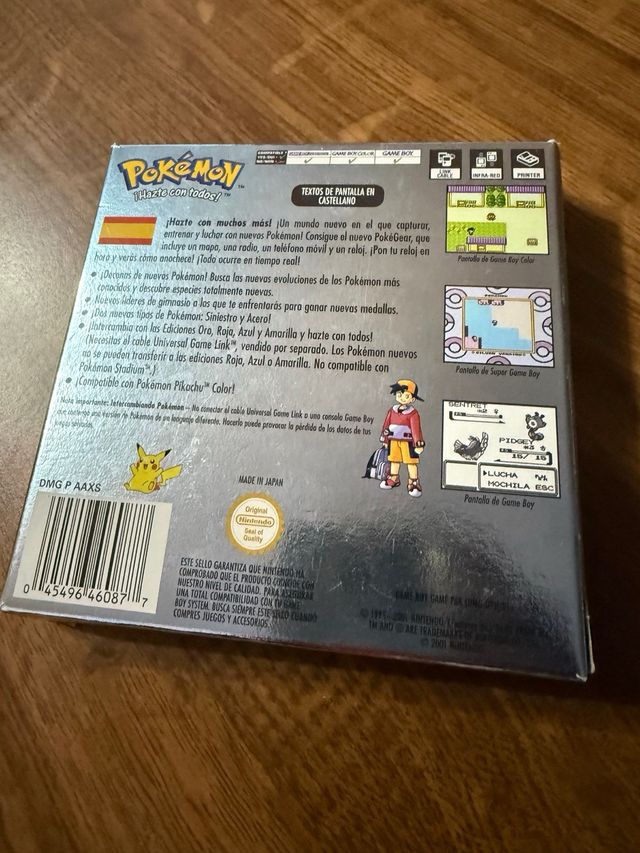 Pokémon Plata Game Boy Color Edición Plata