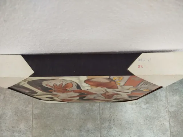 Cuadro musical jazz naranja y blanco