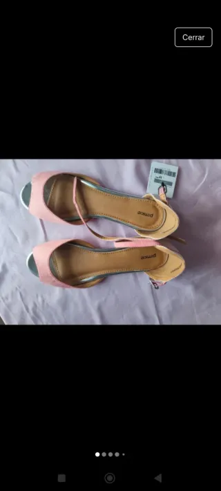 Sandalias planas bicolor nuevas