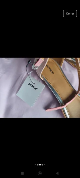 Sandalias planas bicolor nuevas