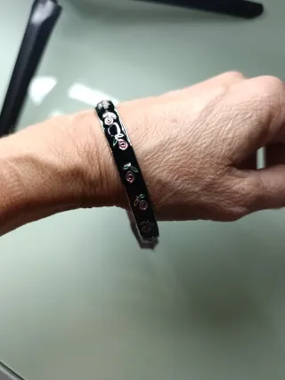 2 Pulseras Benetton flores rosas