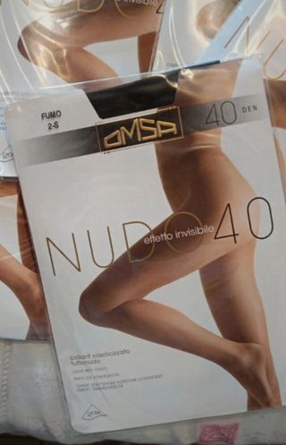 10 paia collant tg 2-S colore fumo