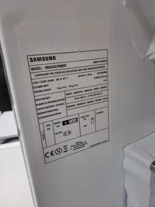 NEVERA SAMSUNG INOX OSCURO NUEVA CON TARA