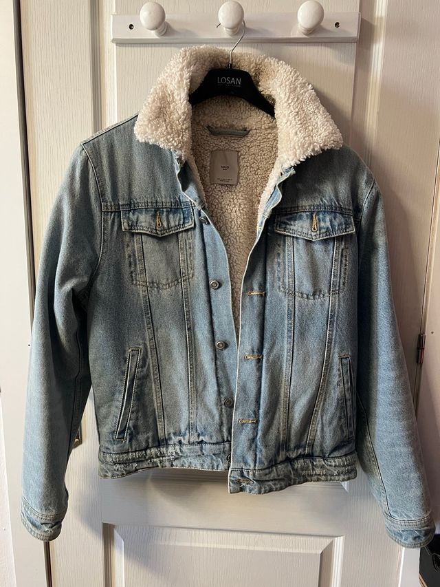 Chaqueta vaquera Mango borrego Talla M