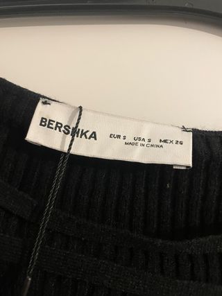 Vestido largo negro con etiqueta Talla S