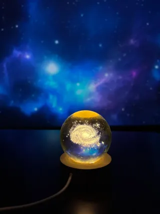 Lampade Universo Cristallo Legno