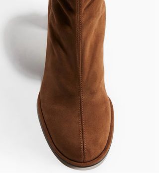 Botines ante marrón talla 38