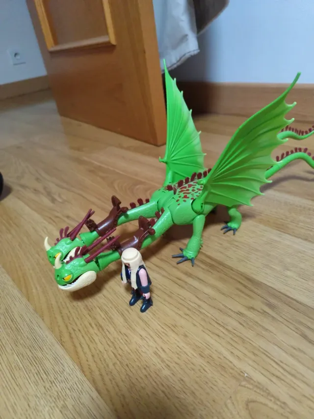 Playmobil Dragón Dos Cabezas Verde
