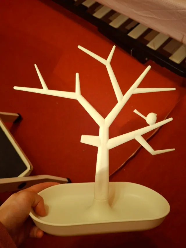 Joyero árbol blanco plástico