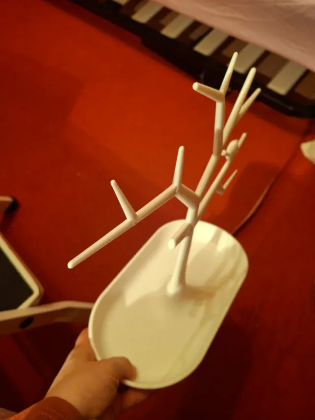 Joyero árbol blanco plástico