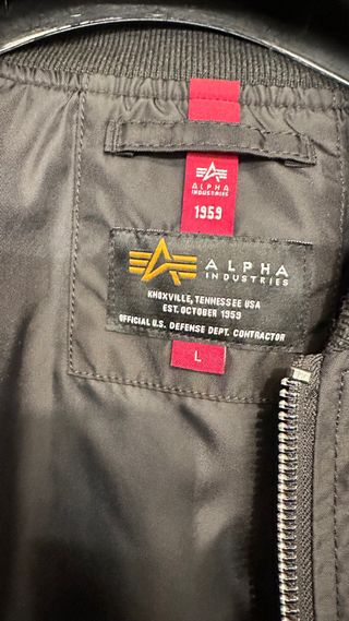 Chaqueta Alpha Industries Negra