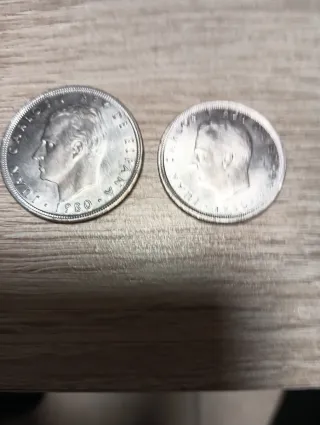 Monedas 50 y 100 Pesetas España
